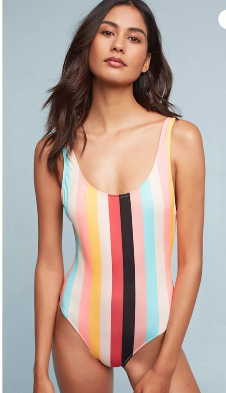 Solid & Striped Womens Size Large AnnMarie One Piece Swimsuit